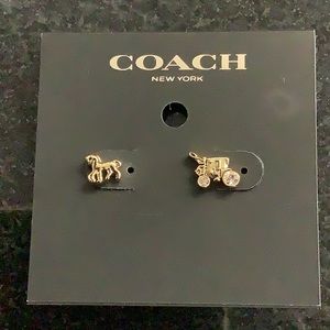 Coach Horse and Carriage Earrings